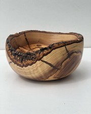 Holz Schale "Natural edge" aus Olivenholz ca. 18 cm Handarbeit aus Griechenland
