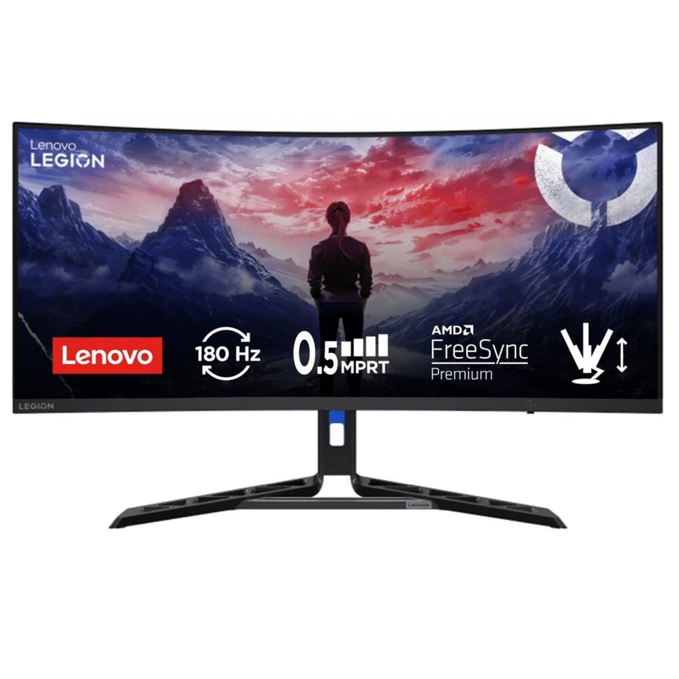 Lenovo R34w-30 34" Curved WQHD 180Hz 0.5ms Freesync Premium Gaming Monitor - Image 3 of 3