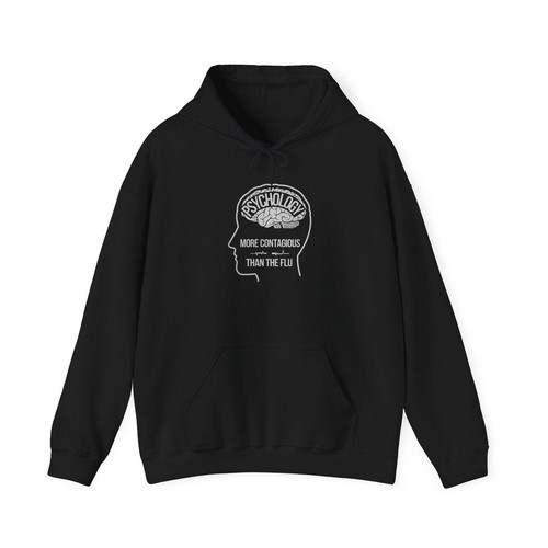 Psychology More Contagious Than The Flue Unisex Heavy Blend™ Hooded Sweatshirt - Picture 54 of 75