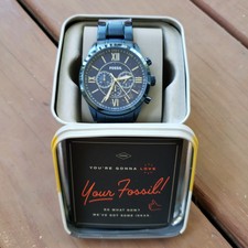 Fossil Flynn Pilot Chronograph Blue 