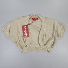 Weekend Max Mara Womens Bolero Beige/ Gold Me...