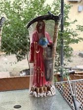 Santa Muerte Roja  , Nueva, Casi 3 Pies De Alto