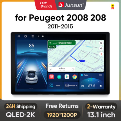 6+128G Für Peugeot 2008/208 2013-2017 13.1 Android Carplay Autoradio GPS Navi DE