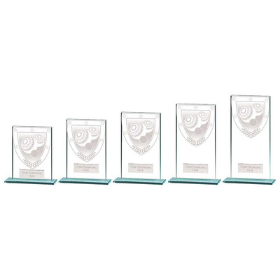 Trophäe Superstore Millennium Rasenschalen Glas Trophäe - kostenlose Gravur -