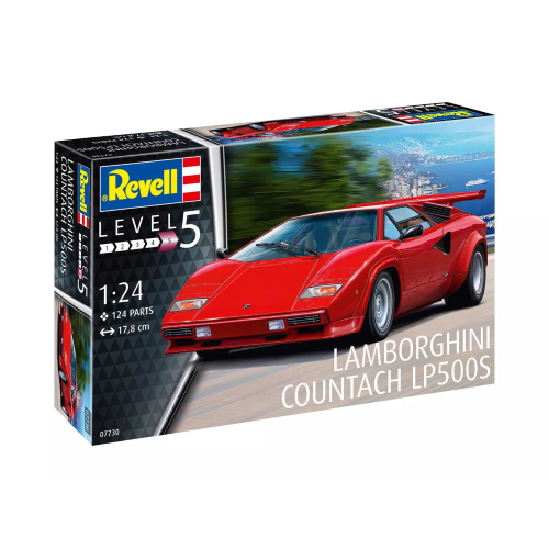 Lamborghini Countach LP500S Kit 1:24 Revell Kit Auto -D- Neues Modell-image