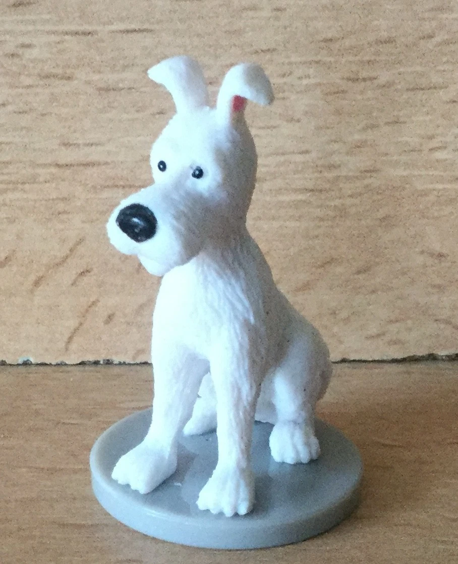 FIGURINE PVC TINTIN KUIFJE HERGE PION D' ECHEC LE FILM milou le chien dog
