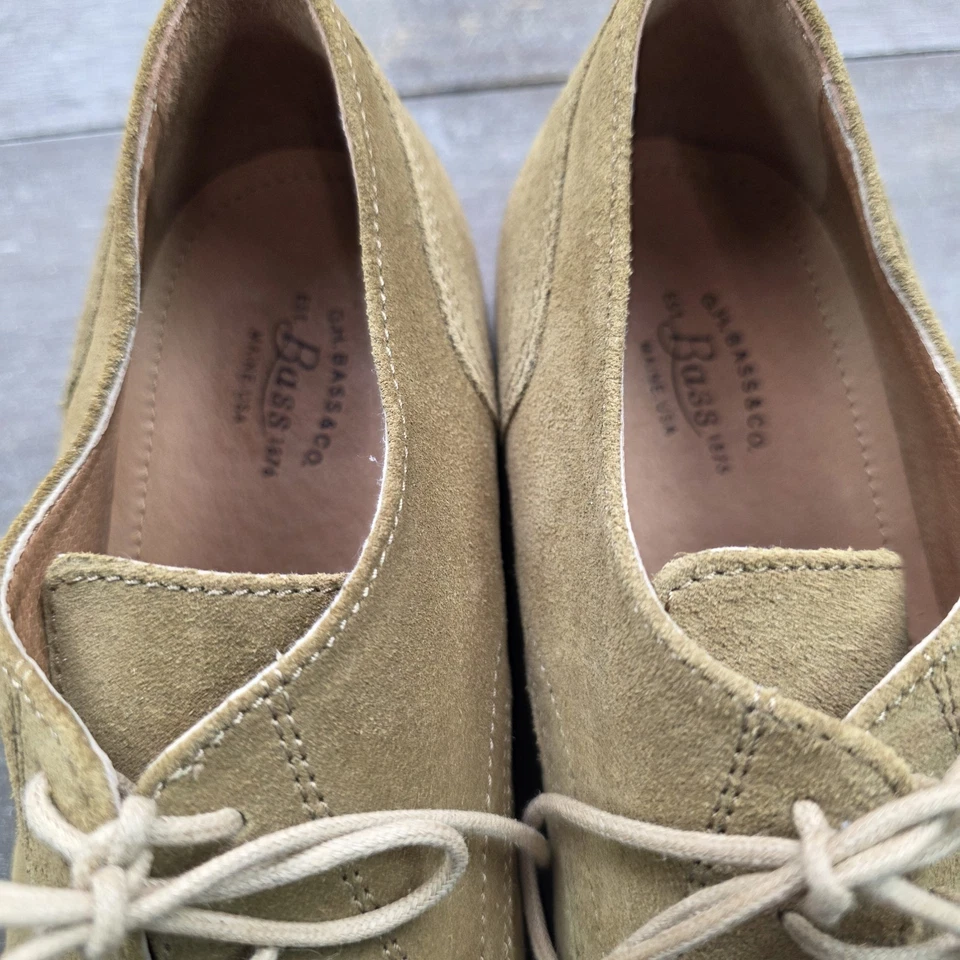 Zapatos clásicos con cordones HG BASS para mujer Emmie talla 8,5 color marrón claro cuero Foto 3 de 4