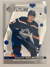 2022-23 SP Authentic #192 Simon Holmstrom FW RC 916/999
