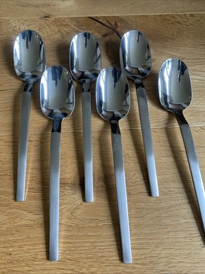 Auerhahn Pulse Edelstahl Besteck Teilmattiert 6 Suppenlöffel 20,2 cm
