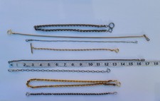 Vintage Pocket Watch Chain Lot Of 8 Watch Chains 185 grams