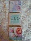 Set Of 3 Smale Fabric Pictures, Pastel Flowers. Beautiful. Only Used For 2 Weeks — photo 5
