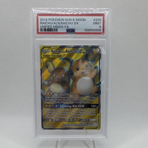 Raichu & Alolan Raichu-GX graded PSA 9 for sale on eBay