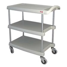 Metro My1627-34G Utility Cart With Lipped Plastic Shelves, Polymer (Shelf), 400