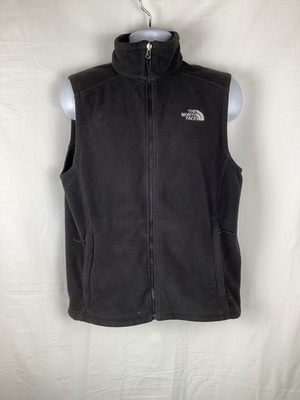 #ad The North Face Men’s Black Fleece Full Zip Up Vest Size Medium Zip Pockets $24.99