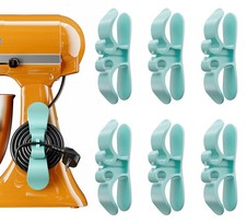 6-Pack Upgraded Stick-On Cord Organizer for Kitchen Appliances, Mixers More