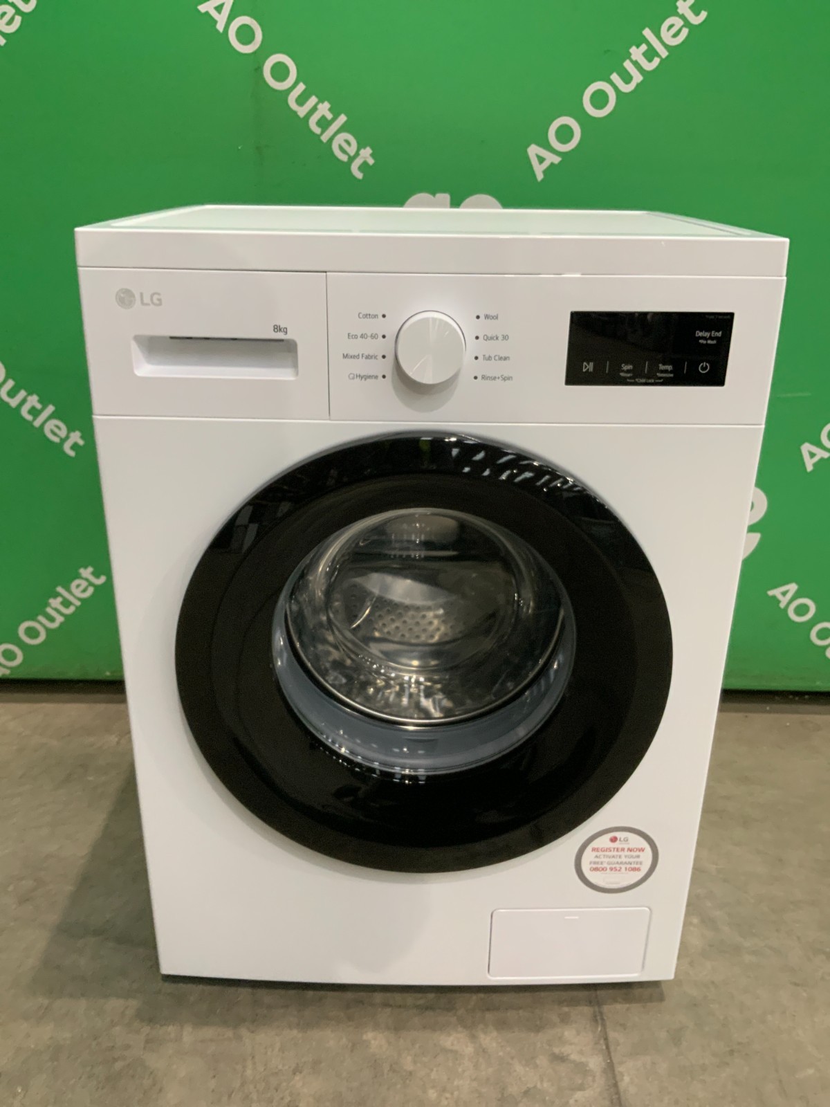 LG 8kg Washing Machine with 1400 rpm - White -  F4A10S8NWK- #LF120637
