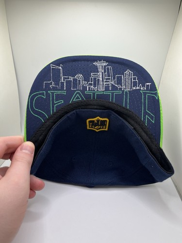 Seattle Seahawks Mütze NFL New Era 59Fifty 7 1/8 blau grün tailliert Baseball Cap - Bild 3 von 7