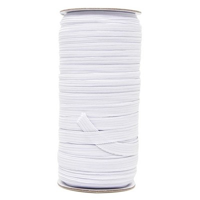 Mandala Crafts 10mm 50 Yds Roll of White 3/8 Inch 50 Yards, 