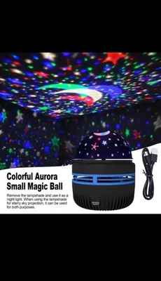 Sternenhimmel Projektor & Nachtlicht – "Colorful Aurora Small Magic Ball" - Bild 1 von 2