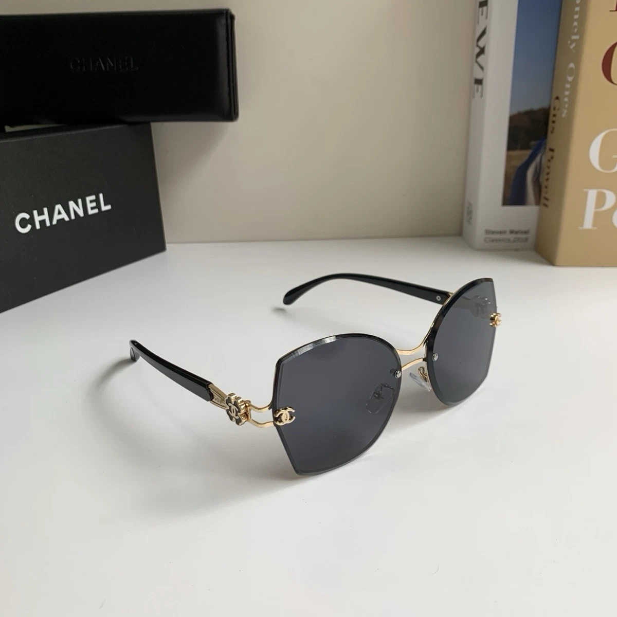 CHANEL Rimless Sunglasses for Men for sale | eBay