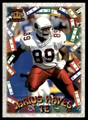1996 Pacific Litho-Cel Game Time Jarius Hayes Arizona Cardinals #GT-3