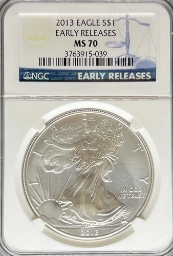 2013 Silver Eagle MS70 NGC Early Release (#PA3763915039)