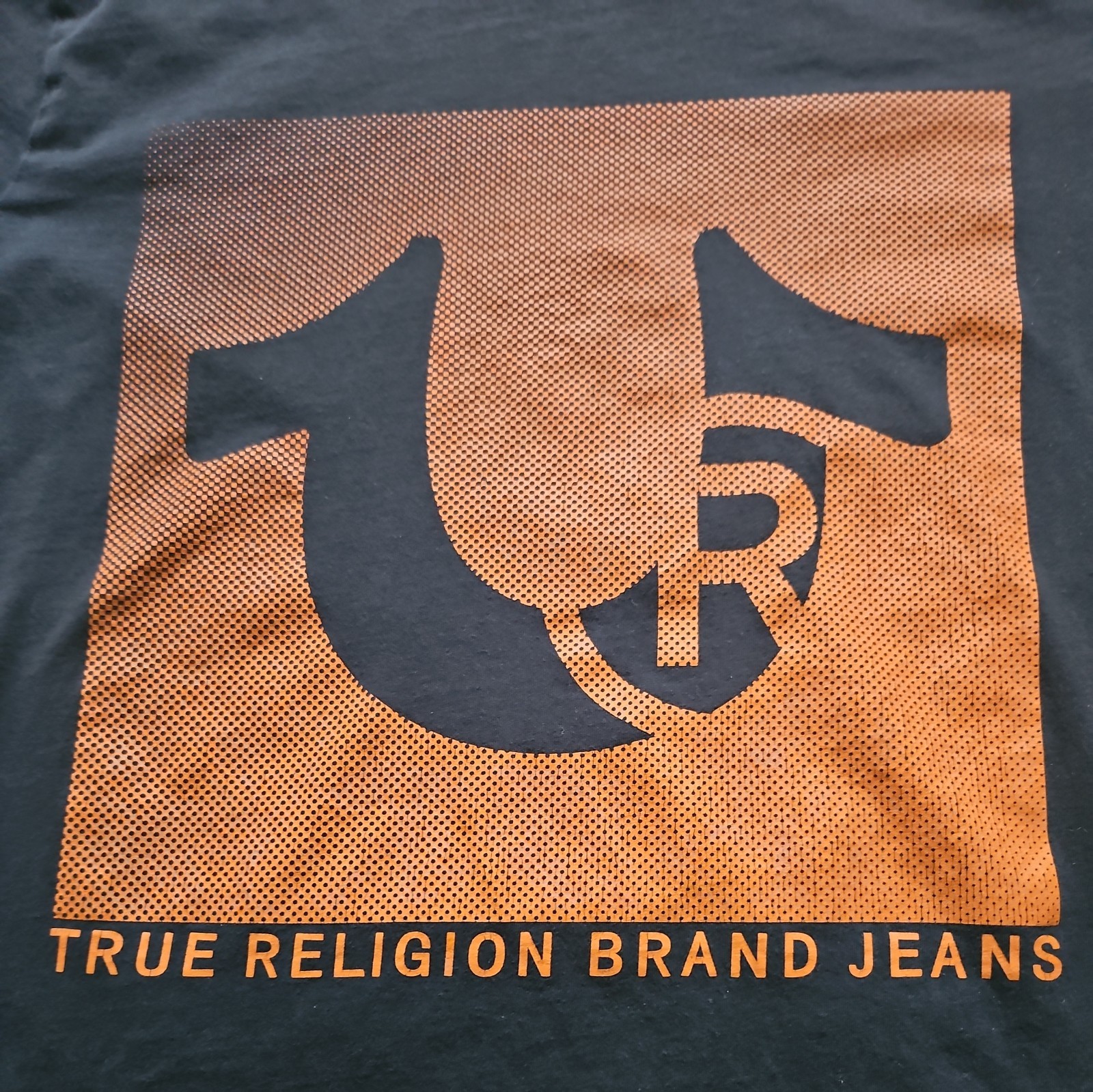 True Religion Brand Jeans Logo Tee Shirt Black Size Large Men's Casual thumbnail 2