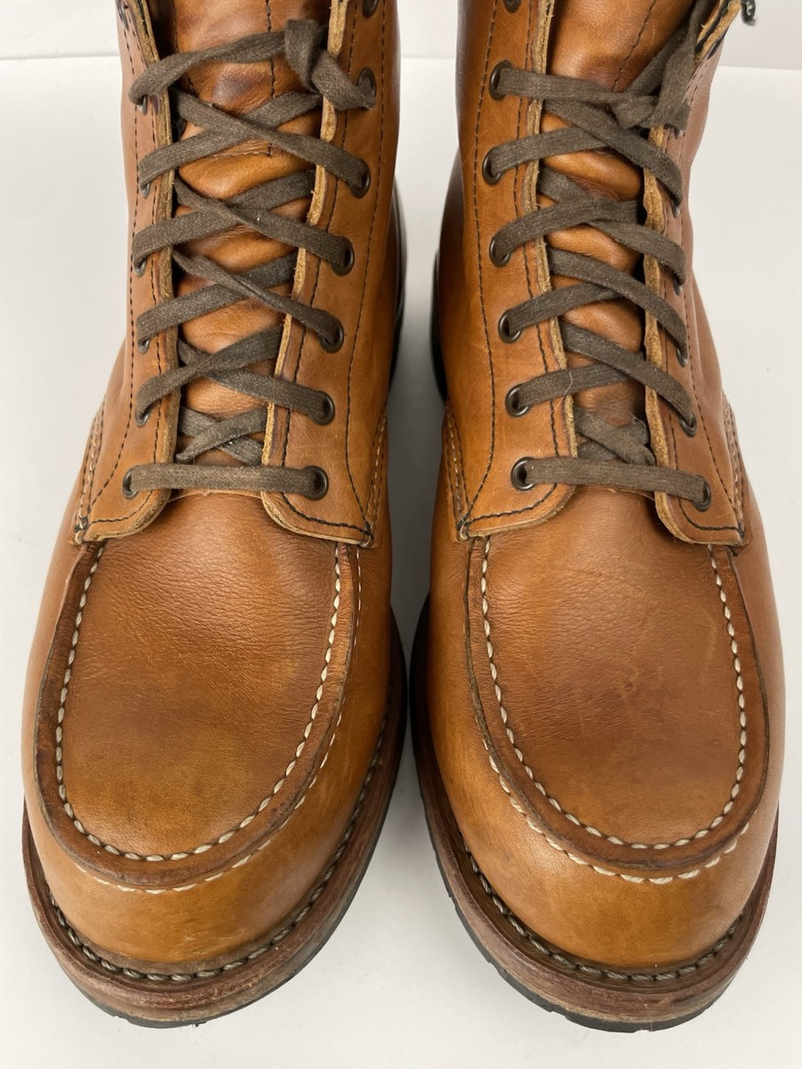 Red Wing Shoes 9012 Moc-Toe Beckman Leather Work Boots Chestnut