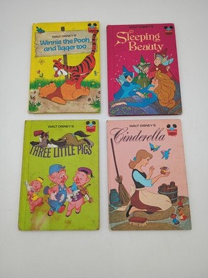 Disney Wonderful World of Reading Lot 4: Pooh, Cinderella,3 pigs, beauty beast