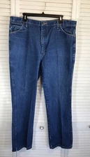 Wrangler Cowboy Cut Slim Fit Jeans 40x32 Blue 936PWD Western Rigid Dark Denim