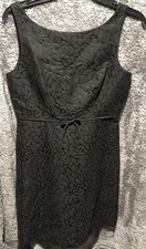J. Crew Size 4 Floral Jacquard Print Bow Accent Little Black Cocktail Dress