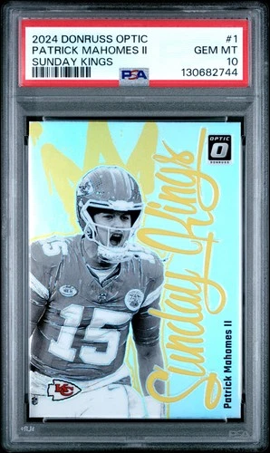 2024 PANINI DONRUSS OPTIC SUNDAY KINGS #1 PATRICK MAHOMES II PSA 10
