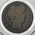 1893 S United States Barber Half Dollar 50 cent silver coin