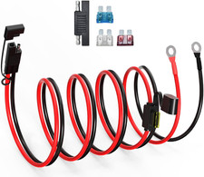 SAE to O Ring Terminal Harness,12Awg SAE Battery Connector SAE Battery Cable wit
