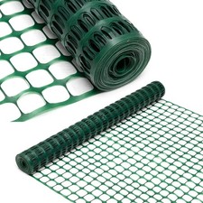 Safety Fence, 4 x 100 FT Green Plastic Mesh Fence Roll Barrier Netting for Const