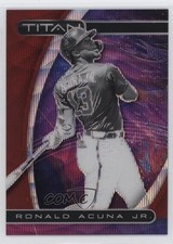 2021 Panini Chronicles Titan Ruby Wave Prizm /199 Ronald Acuna Jr #2 0s3
