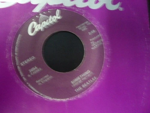 THE BEATLES - Something / Come togehter 45  Purple CAPITOL  label