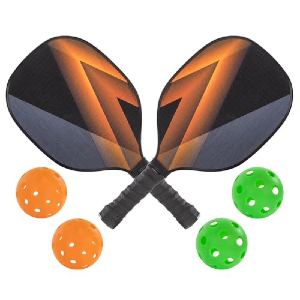 (TG. Universale) Idena 40252 - Set da pickleball con 2 racchette, 2 palline da i