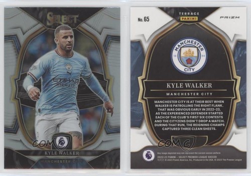 2022-23 Panini Select Premier League Terrace Silver Prizm Kyle Walker #65 1g3 - Picture 3 of 3
