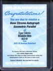 2025-26 Bowman Egor Demin - Rookie Auto - Geometric Refractor - Redemption