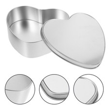 Heart Shaped Tin Small Box Candy Storage Container Empty Tins Bulk