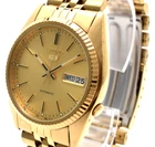 Seiko 5 7S26-0500 SNXJ94 Vintage 36mm Gold Dial AT Men’s Watch JAPAN