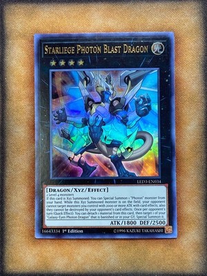 Yugioh Starliege Photon Blast Dragon LED3-EN034 Ultra Rare 1st Ed NM