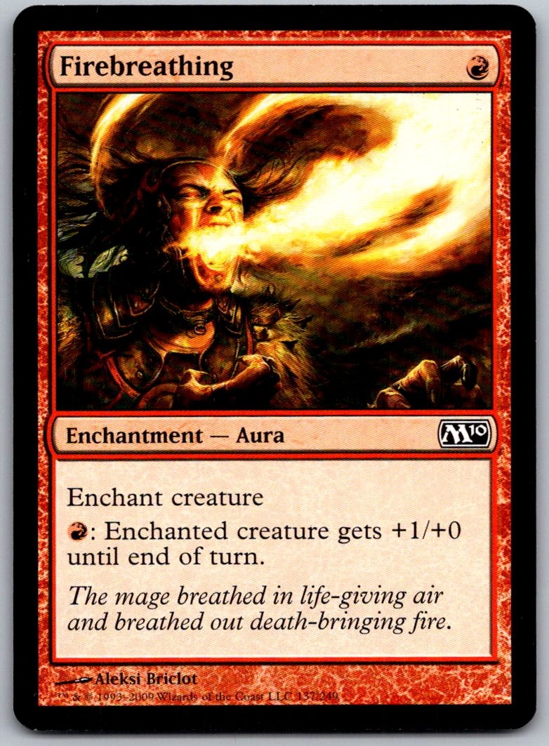 Firebreathing 200 Common 10th Edition Magic: The Gathering Lightly Played