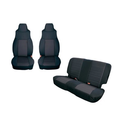 Rugged Ridge Seat Cover Kit Black Fits 03-06 Jeep Wrangler TJ