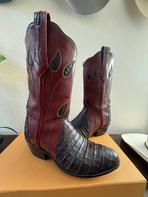 J.B. Hill Custom Cattail Caiman Triad Boots Women 7-7 1/2 Exotic MSRP $3,295