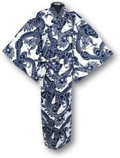 Japanese Yukata Cotton 100 Traditional Summer Kimono Robe - Chinese Dragon