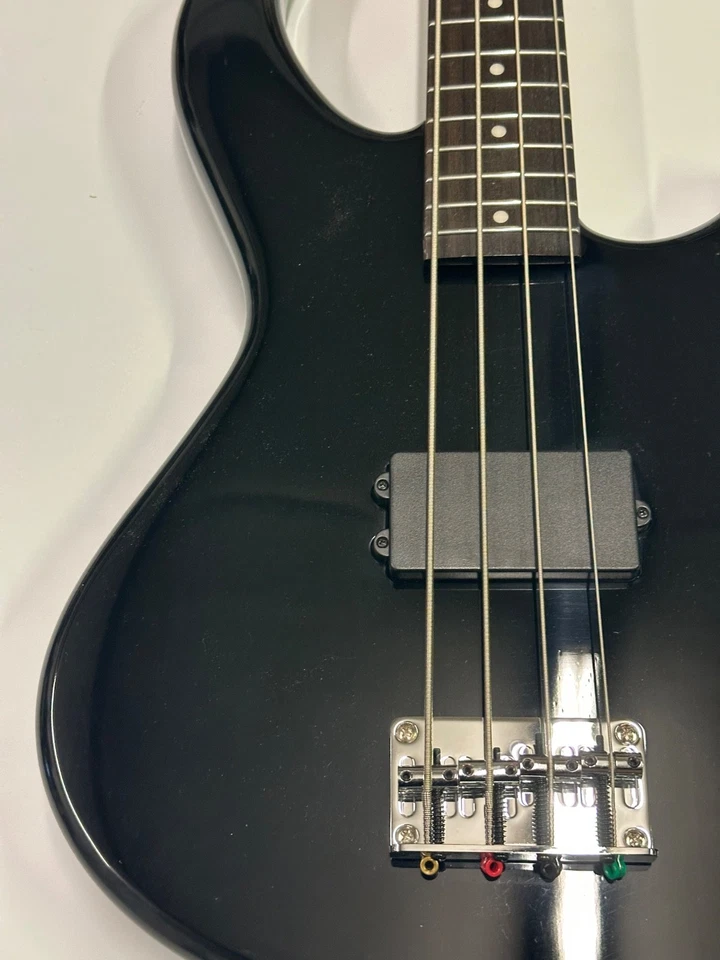 Aria SB-ONE BK Pro II Mahogany Body Bolt-On Maple/Walnut 4-String Bass Guitar - Image 4 of 4