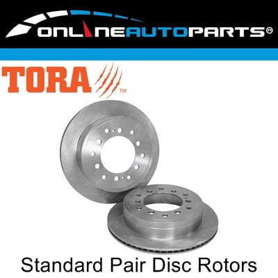 2 Rear Disc Brake Rotors for Toyota Fortuner GUN156 4cyl 2.8L 2015-2019