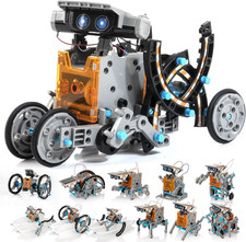 Solar Robot Kit 14-in-1 STEM Building Toy for Kids DIY Science Robotic Set